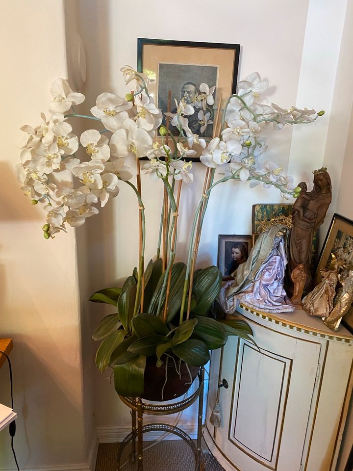 Kunstblume - Orchidee im Erdballen ca. 114 cm - Dekoratiosblumen in Hamburg