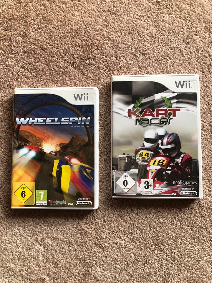 Nintendo Wii Spiele Wheelspin & Kart Racer in Bad Nenndorf