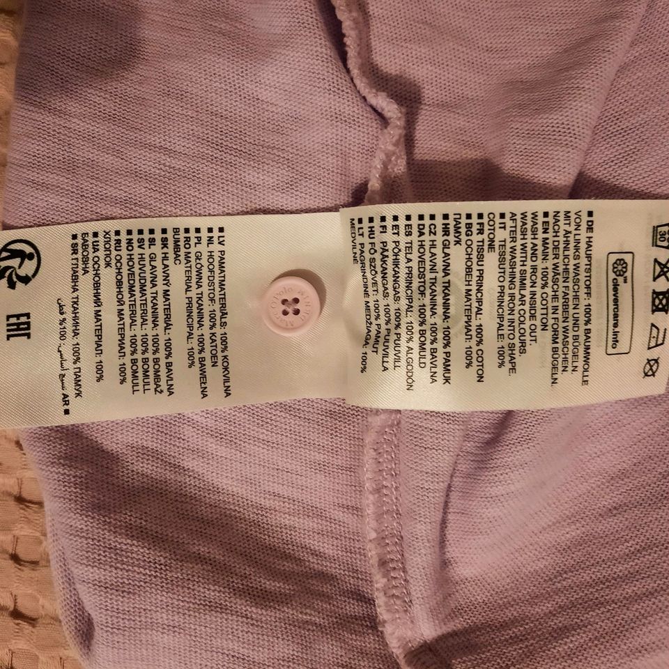 Marc O'Polo Kapuzen-Shirt soft lilac Gr.XL in Pracht