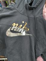 Nike Sweater Hoody gold silber Logo schwarz Größe S Hessen - Dreieich Vorschau