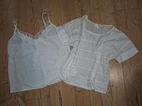 Blusenset H&M weiß gr.38 M Hängerchen Sommer Tops Niedersachsen - Vienenburg Vorschau