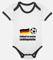 Fußball ist meine Lieblingsfarbe Baby Bio Kurzarmbody zweifarbig Hessen - Wiesbaden Vorschau