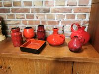 Keramik Rot Porzellan Vasen 70er Vintage Retro Mid Deko Germany Niedersachsen - Ovelgönne Vorschau