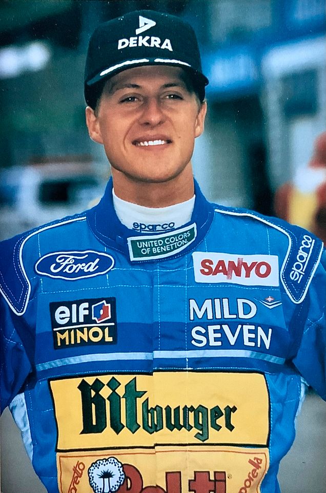 MICHAEL SCHUMACHER Foto 19x12 Renault Benetton Formel 1 1992 1994 in Engelskirchen