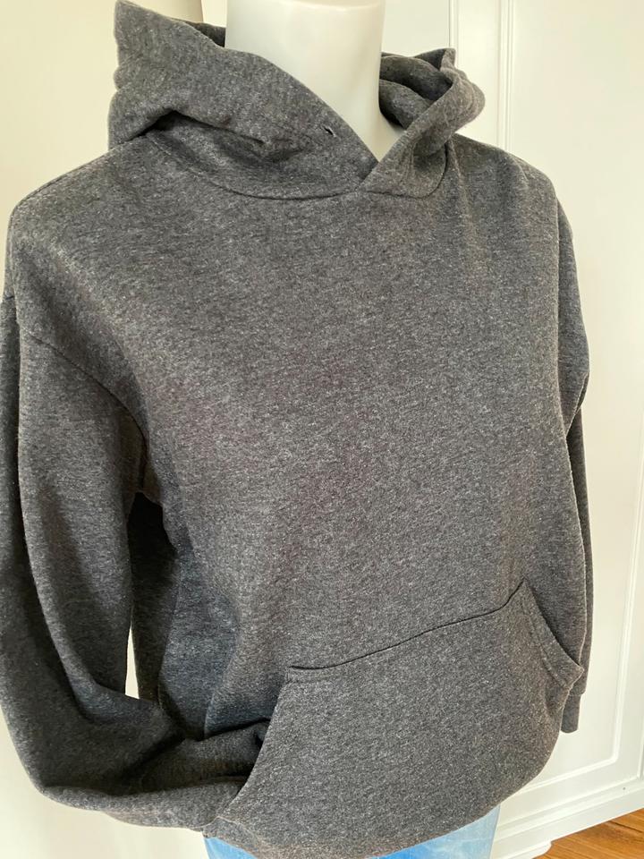 H&M Basic Hoodie Sweatshirt Kapuzenpulli anthrazit Gr. S 36 in Neckargemünd