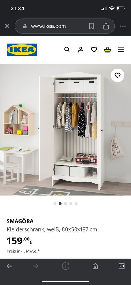 Ikea SMÅGÖRA kinder Kleiderschrank in Frankfurt am Main