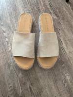 Hey Marly Pantolette beige Echtleder Gr.38 Hessen - Gründau Vorschau