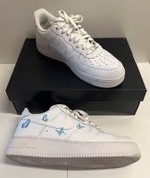 Nike Air Force 1, Blue butterfly, Gr 43, einmal getragen Baden-Württemberg - Philippsburg Vorschau