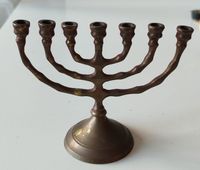 Messing Menora mit 7 Armen Kerzenständer ca. 8,5 cm vintage Bonn - Graurheindorf Vorschau