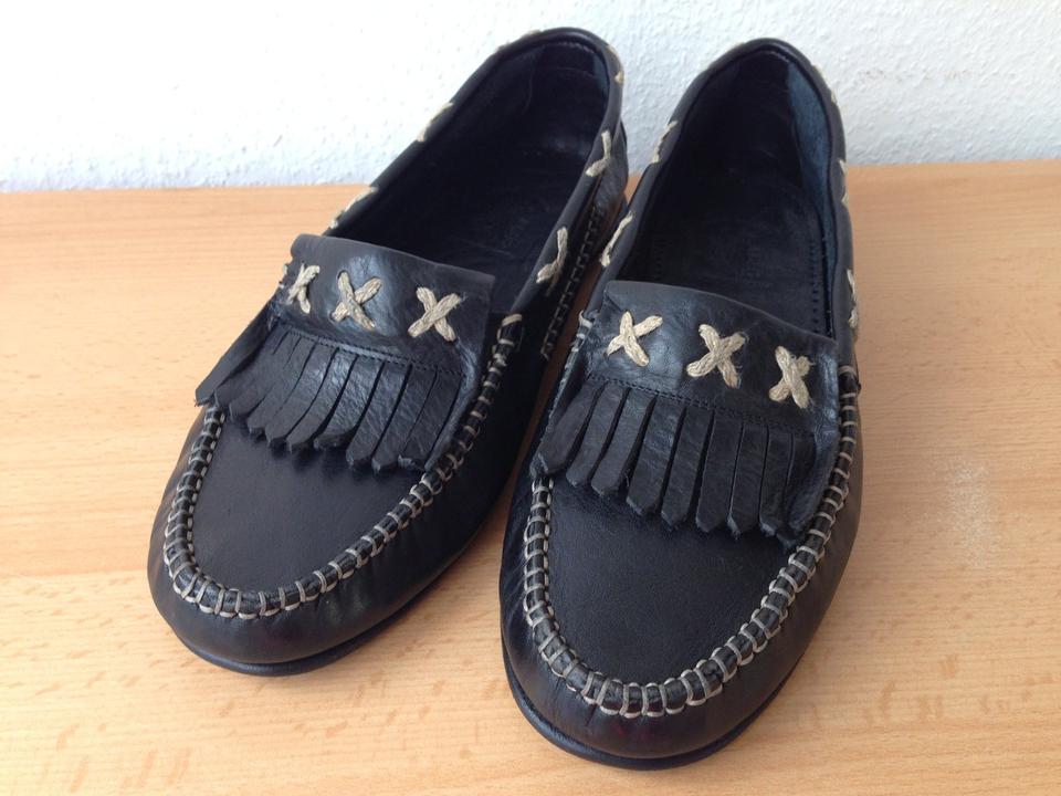 Bottega Veneta Mokassin, Hirsch Leder, handarb, Schwarz Gr.42 neu in Königstein im Taunus
