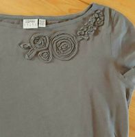 Esprit T-Shirt grau taupe Gr S Blumen Applikation wie NEU Herzogtum Lauenburg - Ratzeburg Vorschau