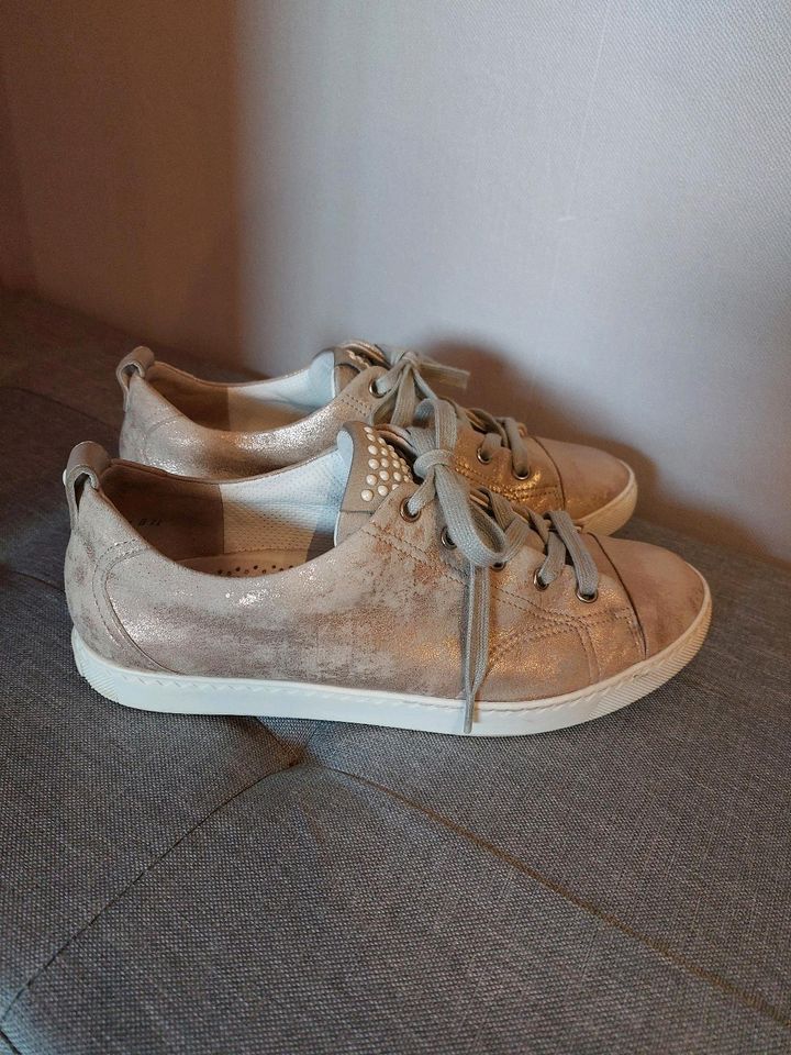 Paul Green Sneaker, Gr. 38, rosé/metallic, Perlen, Versand: 3,99€ in Dornburg