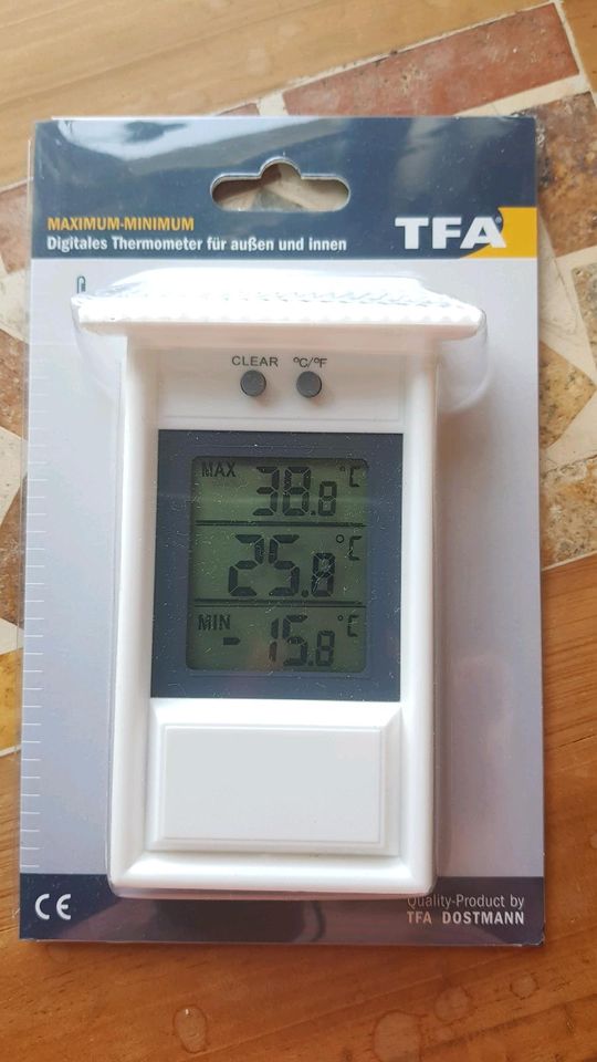 Neu Digitales Thermometer für außen & innen Dostmann in Sachsen - Radebeul