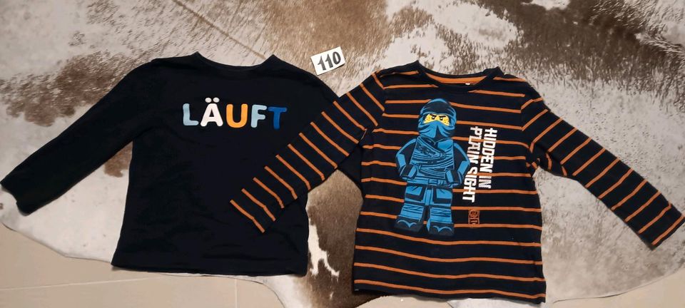 Shirt langarm gr.110 Ninjago h&m blau orange in Wuppertal