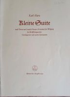 Kleine Suite Notenbuch für Blockflötenquartett, Streichquartett Baden-Württemberg - Schorndorf Vorschau