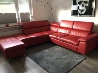 Leder Sofa rot elektrisch mit Hocker. 270x230 Köln - Raderthal Vorschau