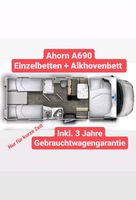 Ahorn 690 Wohnmobil mit Einzelbetten + Alkhovenbett Nordrhein-Westfalen - Würselen Vorschau
