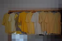 8 Damen-shirts, Gr:48,Kurzarm,Gelbtöne einfarbig/gemustert,je2,5€ Baden-Württemberg - Ettlingen Vorschau