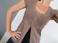 Cardigan Strick Weste kurz ZERO Gr 36 braun Baden-Württemberg - Gaggenau Vorschau