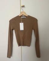 Gerippter Pullover in Beige München - Bogenhausen Vorschau