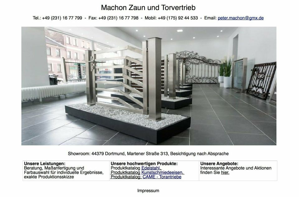 132 Schiebtor Geländer Eisentor Zaun Kunstschmiede Hoftor in Dortmund
