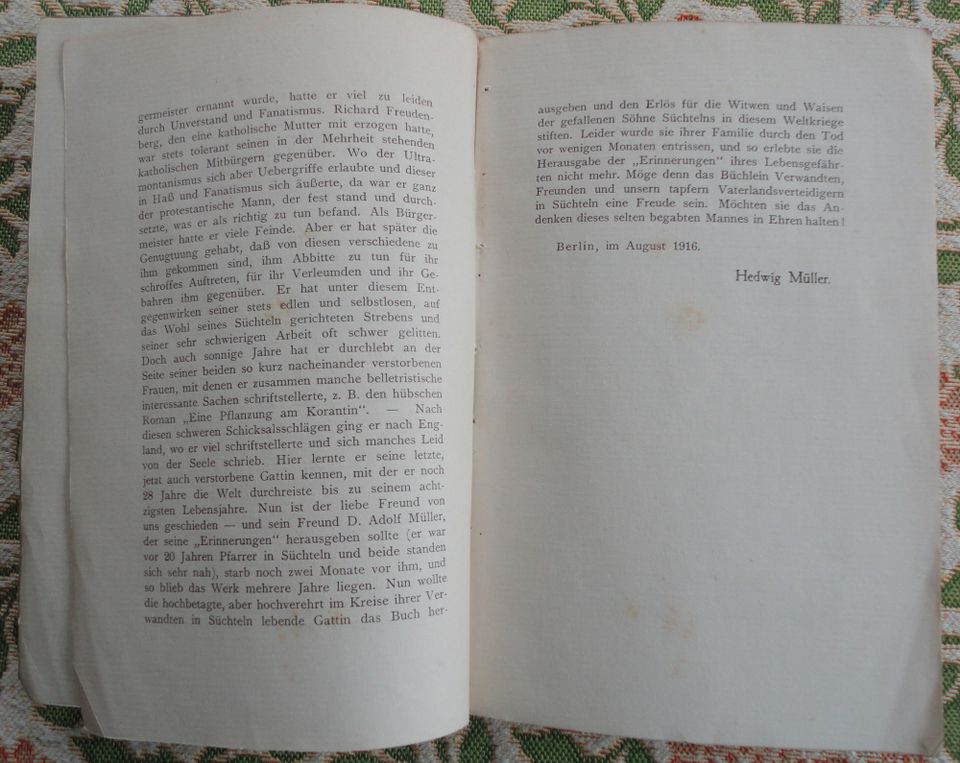 Buch: Rich. Freudenberg. Seit neunzig Jahren. 1916. Süchteln. in Viersen