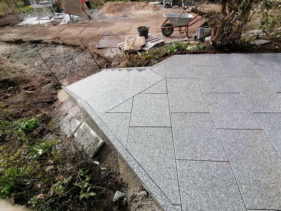 - Granit Steinplatten Terrassenplatten Natursteinplatten 60*40*3cm in Unna