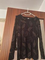 Bluse schwarz mit Blätter Motiv Gr. 38 Wandsbek - Hamburg Jenfeld Vorschau