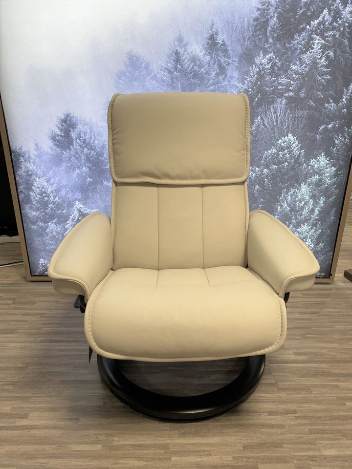 Stressless Admiral Sessel inkl. Hocker Leder Cream in Kaiserslautern