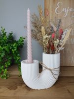 Handmade Vase aus Raysin + Kerze und Trockenblumen Deko Nordrhein-Westfalen - Gelsenkirchen Vorschau