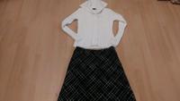 weiße Damen Strickjacke Gr.S schwarz karierter Wollrock Gr.38/M Niedersachsen - Hameln Vorschau
