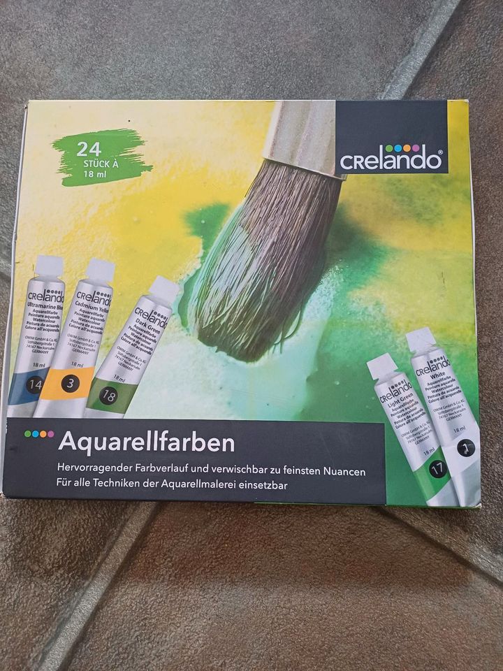 Aquarellfarben Crelando 24Stück in Sachsen - Böhlen | Basteln, Handarbeiten  und Kunsthandwerk | eBay Kleinanzeigen ist jetzt Kleinanzeigen