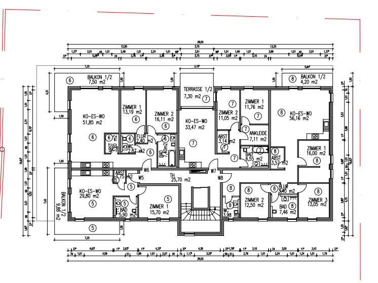 Helle altersgerechte Wohnung  im KFW 40 Energiesparhaus Schweich Stadtmitte in Schweich