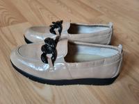 Vitaform Halbschuhe Lackoptik beige Gr. 38 Bayern - Kronach Vorschau