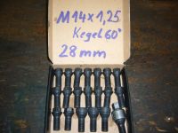 Radschrauben M14 x 1,25 x 28mm Kegel 60° Nordrhein-Westfalen - Oer-Erkenschwick Vorschau