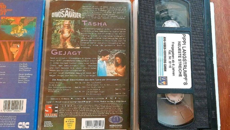 8 VHS Videokassetten/Freigabe ab 6 oder 12 Jahren in Wolfen