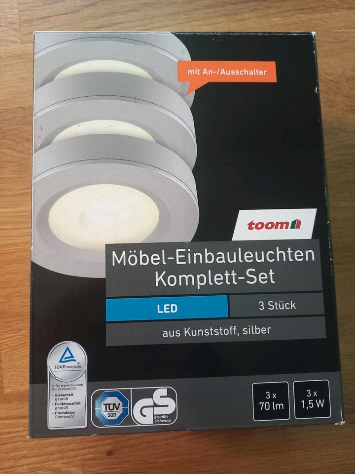 Möbel-Einbauleuchten 3er-Set in Elmshorn