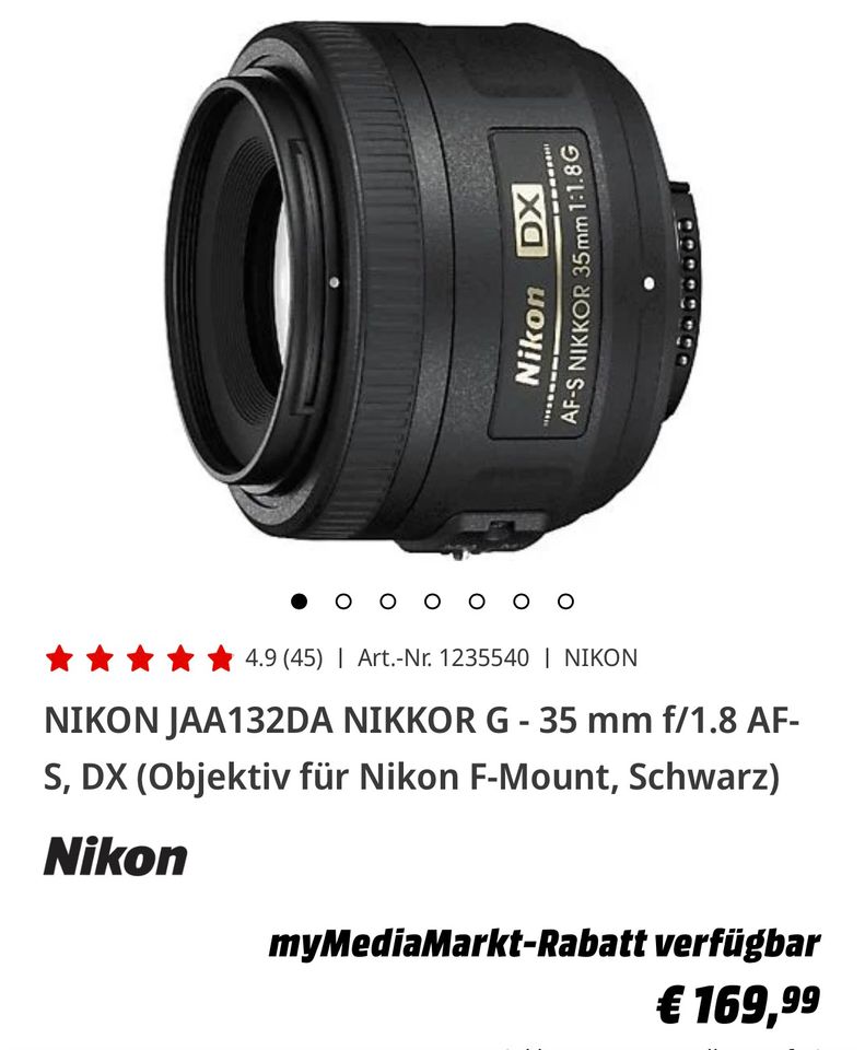 Nikon D 7200 Spiegelreflexkamera , Tasche, Ersatzakku in Berlin