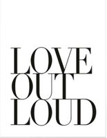 NEU Poster Love Out Loud Desenio Juniqe Westwing A4 Niedersachsen - Hildesheim Vorschau