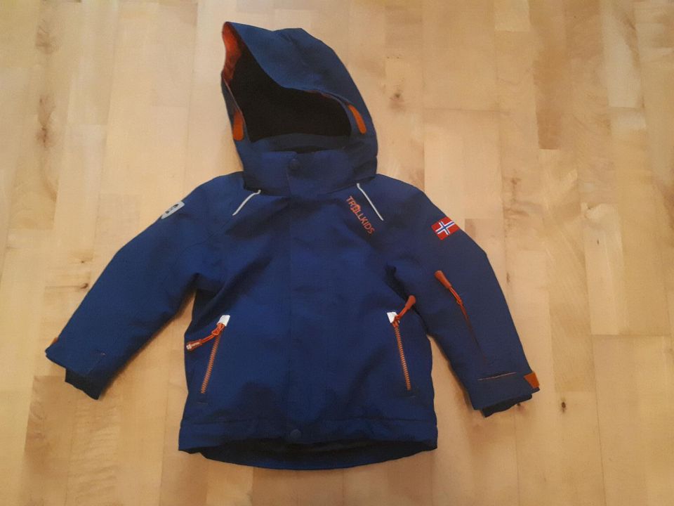 Trollkids Holmenkollen Pro Winterjacke, Skijacke, Gr.92, blau in Stuttgart