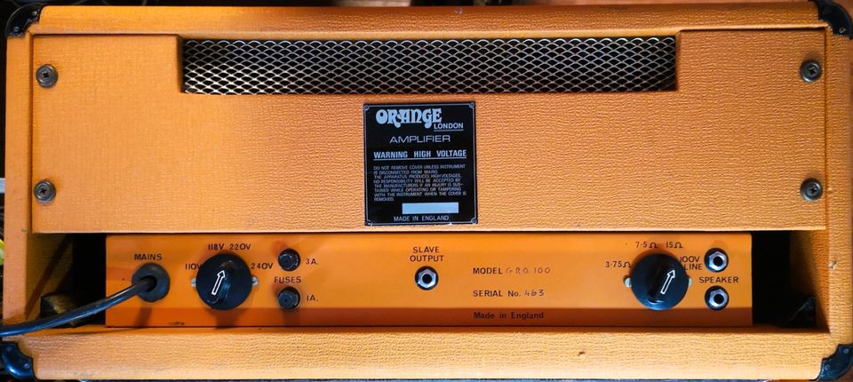 ORANGE GRO 100 Watt Röhrenamp Legende Baujahr 1971 rar in Mittelbiberach