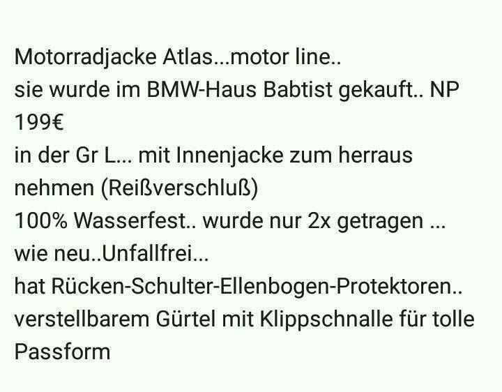 Motorrad Jacke Größe L in Kammeltal