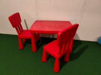 Ikea Tisch und 2 Stühle Mammut rot Nordrhein-Westfalen - Warendorf Vorschau
