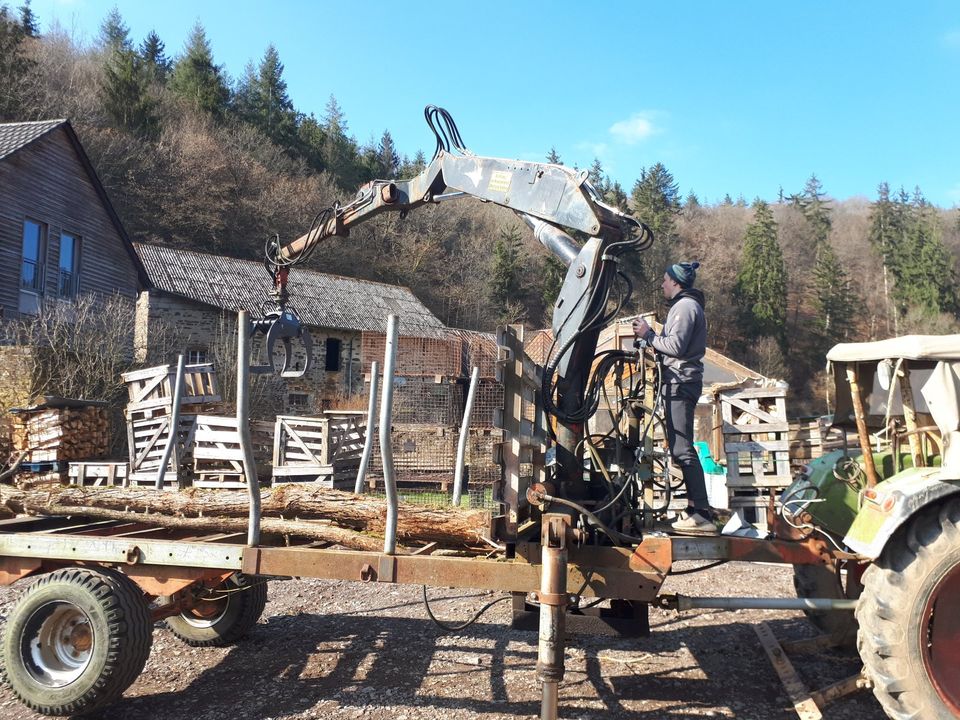 Rückewagen mit HIAB Kran in Schalkenmehren