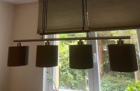 Esstischlampe Pendelleuchte mit Stoffschirm in Taupe/Gold Essen - Essen-Stadtmitte Vorschau