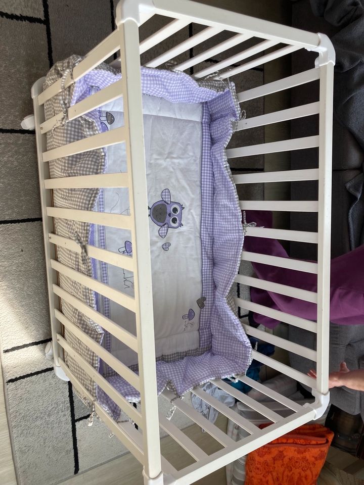Roba Laufgitter höhenverstellbar weiß babybettchen in Grumbach