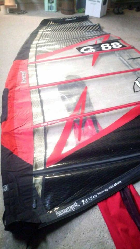 7,5 qm KA Koncept Camber Windsurf Segel in Lengede