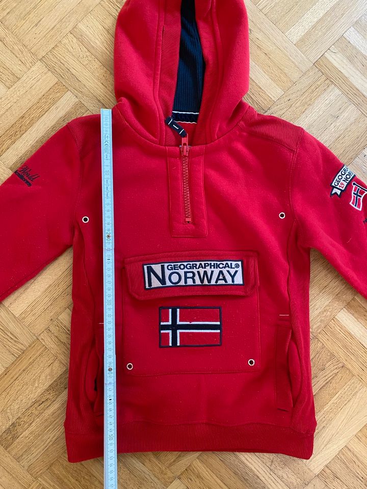 Geographical Norway Hoodie Pullover Größe 12Y rot in Gräfelfing