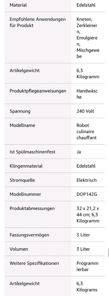 Küchenmaschine Livoo DOP142G in Neuburg a.d. Donau