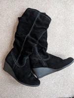 Tamaris Keil Stiefel schwarz Wildleder Berlin - Köpenick Vorschau